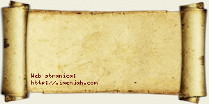 Anđela Perišić vizit kartica